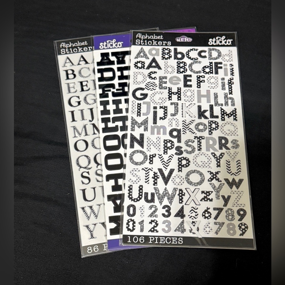 Alphabet Stickers Set